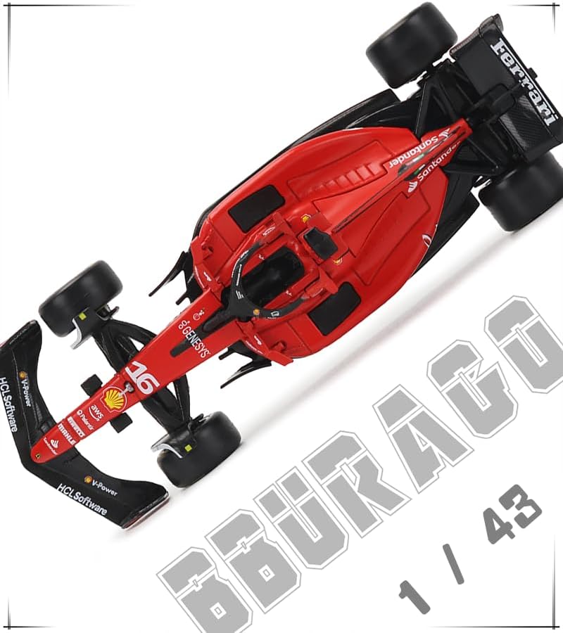 Miniatura 4 de 143 Bburago 143 F1 Ferrari 2023 SF23 16# Charles Leclerc Scuderia Aleación Coche Die Cast Car Model Collection Gift (SF23 16#)