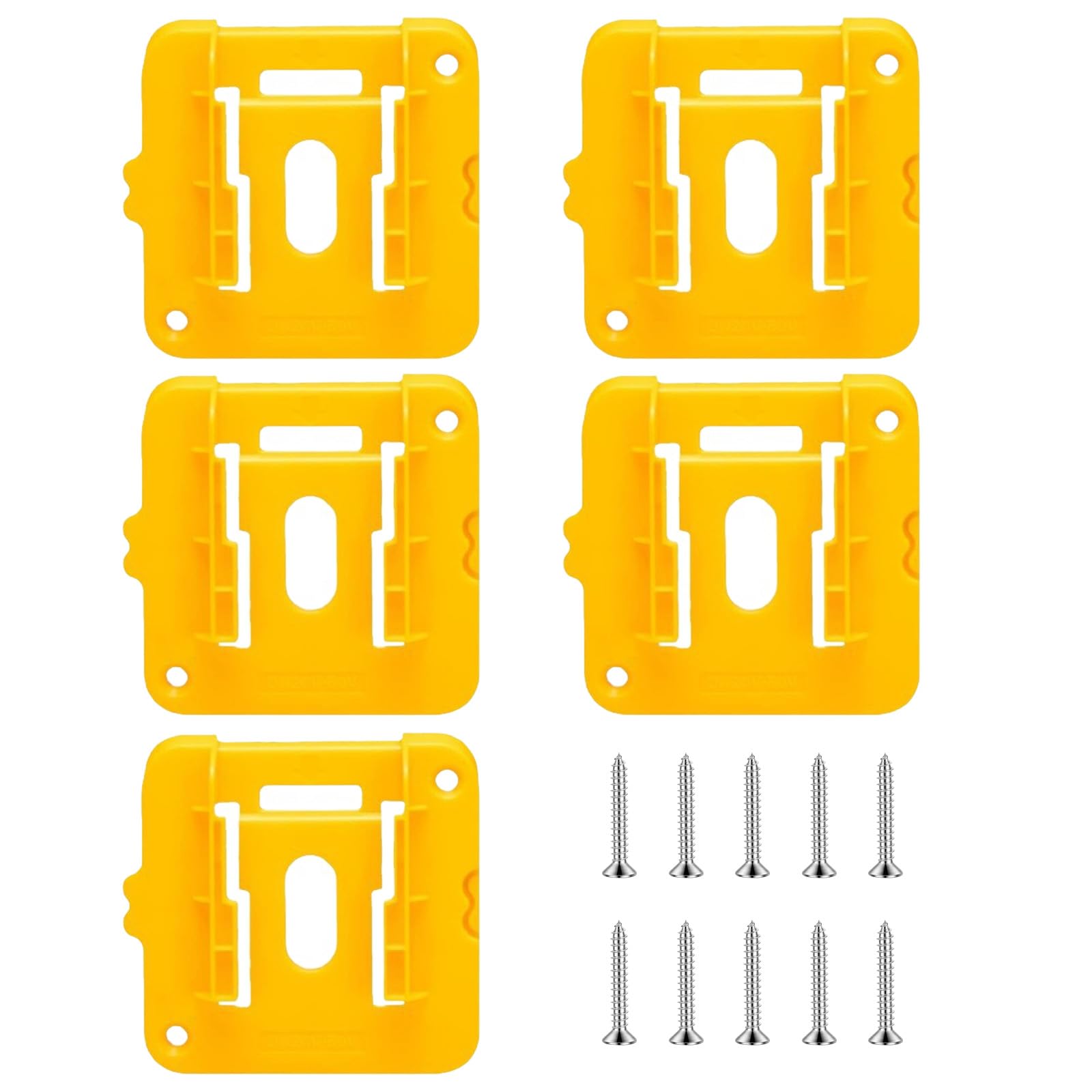 5pcs Battery Holder Mounts Storage Rack Tool Bracket Fixing Stand for Easy Installation in Garages and Maintenance Room Space Saving Battery Organizers