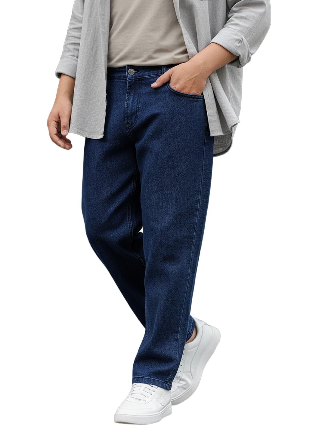 Urbano Plus Men’s Regular Fit Mid Rise Solid Jeans Stretchable Urbano Plus Men’s Regular Fit Mid Rise Solid Jeans Stretchable
