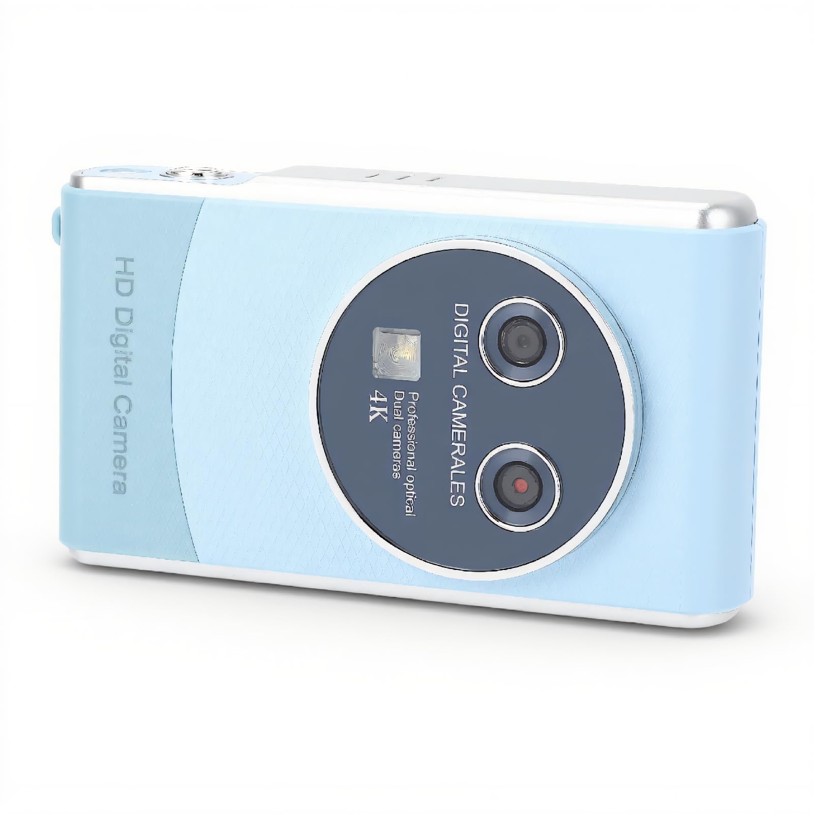 1080P HD Digital Camera for Photography, Mini Selfie Vlogging Camcorder with 18X Zoom Dual Cameras, Portable 36MP Auto Focus Camera for Travel (Blue)