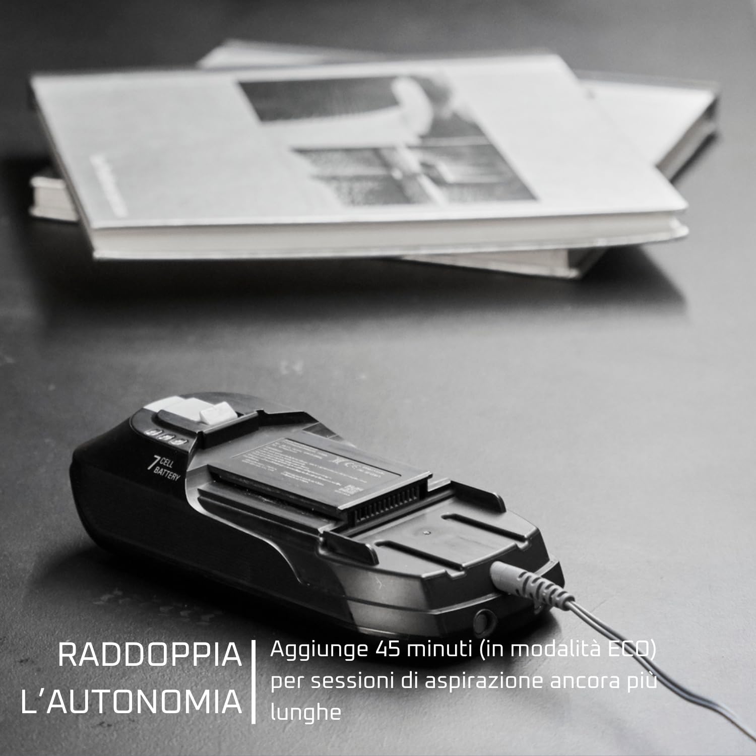 Rowenta ZR009701 Batteria agli ioni di litio, Per X-Force 11.60, 25,2 Volt, 45 minuti di esperienza di aspirazione in più, Nero/Grigio