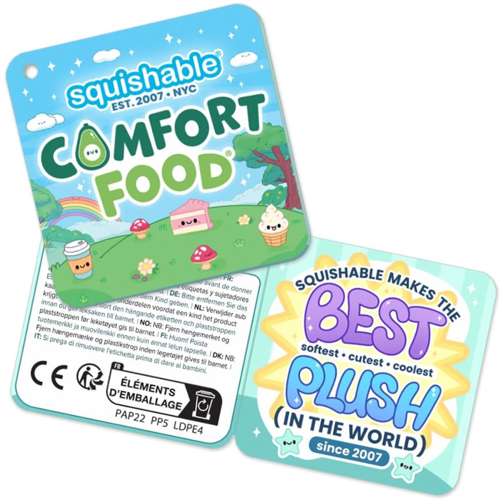 Squishable - Tort z okazji urodzin - Kolekcja Comfort Food - 40 cm - Miękki pluszowy przedmiot kolekcjonerski