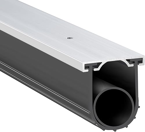 Miniatura 11 de VEVOR Sellos para puerta de garaje, goma inferior, en forma de U + anillo O combinado, burlete para puerta de garaje con kit de retención de riel de