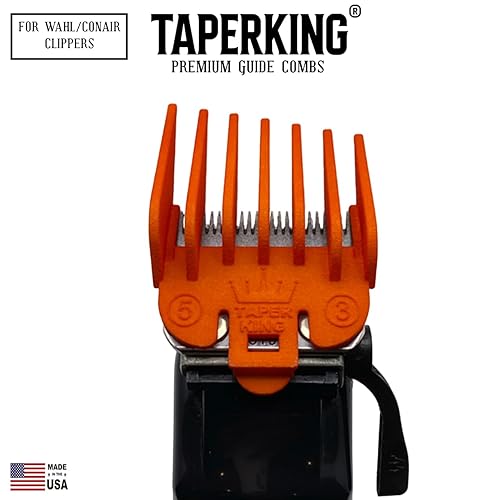 Miniatura 9 de Juego de guardia de peine guía para cortapelos, cónicos y desvanecidos a prueba de tontos en casa. Zafiro (#12 a #3) - Compatible con WahlConair