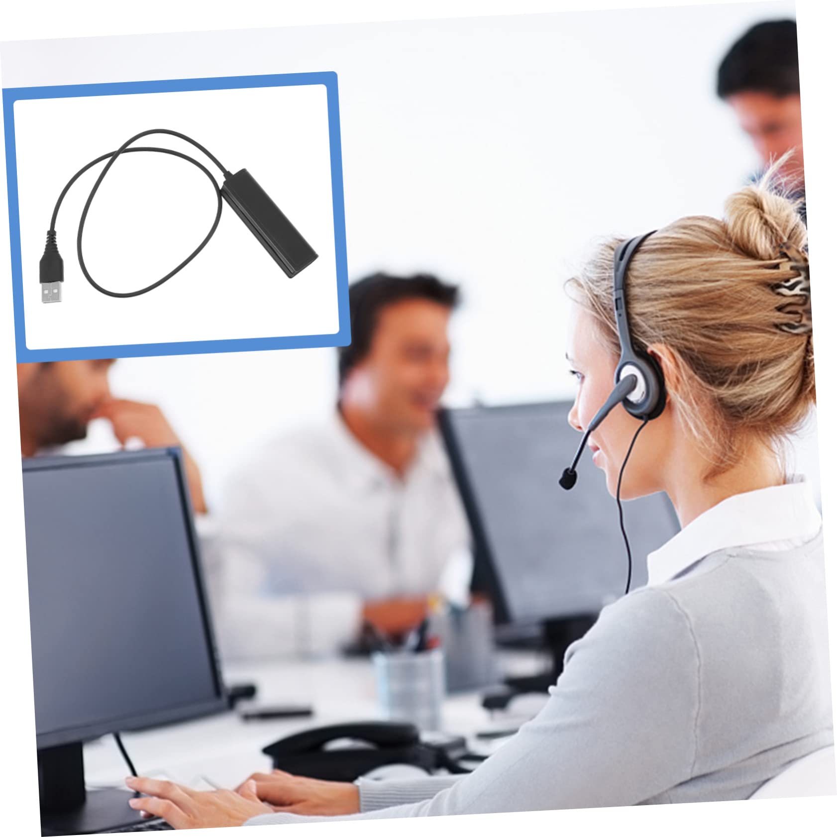 3stücke Female Headset Jack Zu Male USB Stereo Telefonadapterkabel Zu USB Für Headsets Leicht Und Tragbar Für Pc Und Laptop