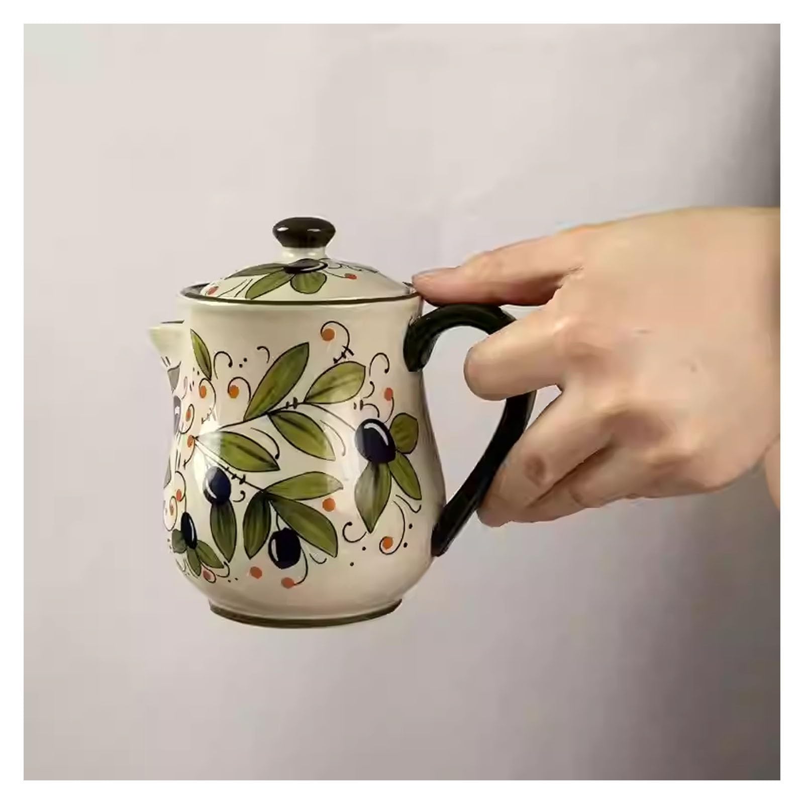 Dispenser per olio vintage, 320 ml, in ceramica, per salsa di soia, in stile giapponese, per oli, aceto e sciroppi