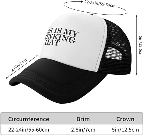 Miniatura 6 de This is My Drinking Hat Gorro unisex para adultos gorra ajustable para adultos gorras de pesca clásicas