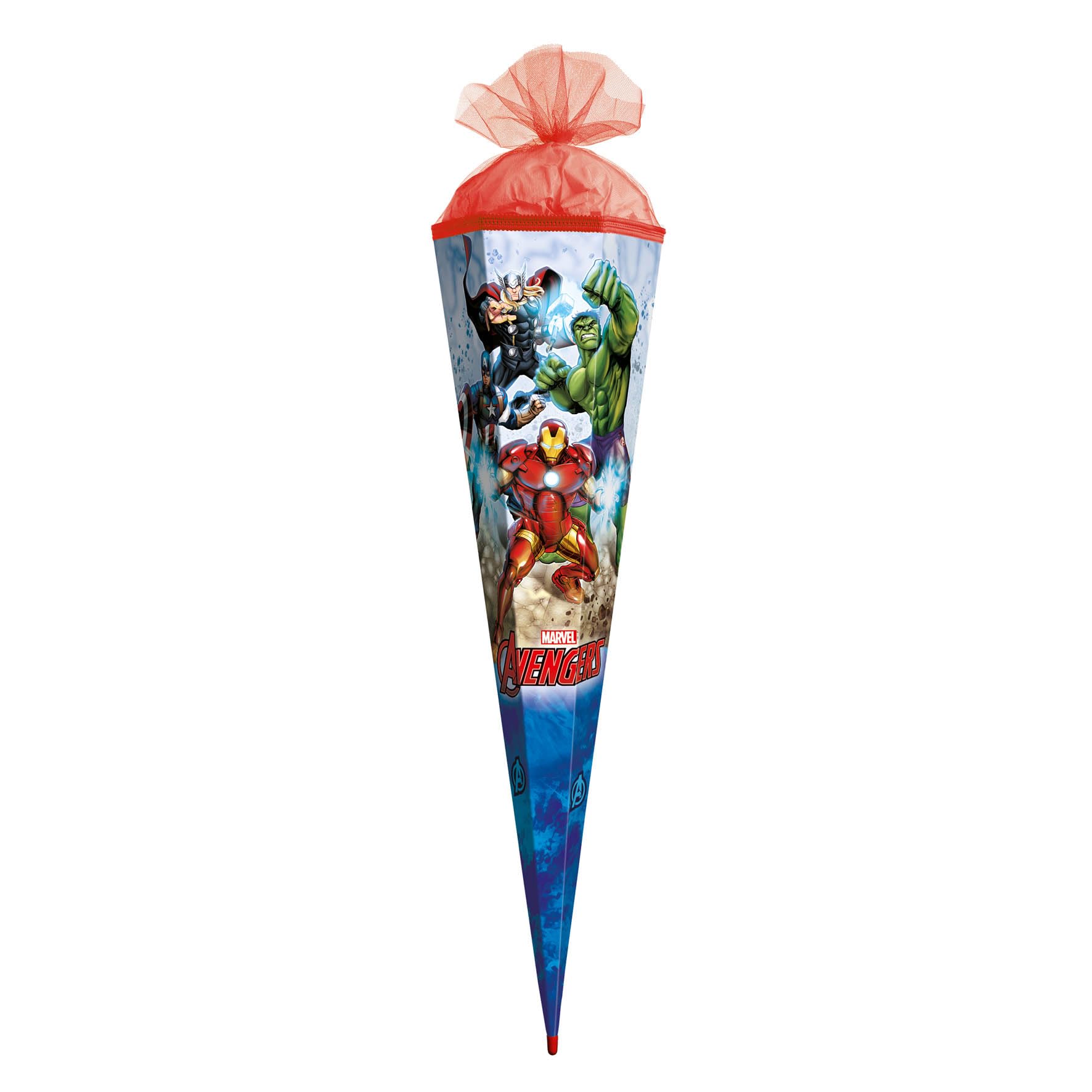 Cornet d'ecole Marvel Avengers 85cm ROTH sac a sucre avec tulle rentree scolaire - 7