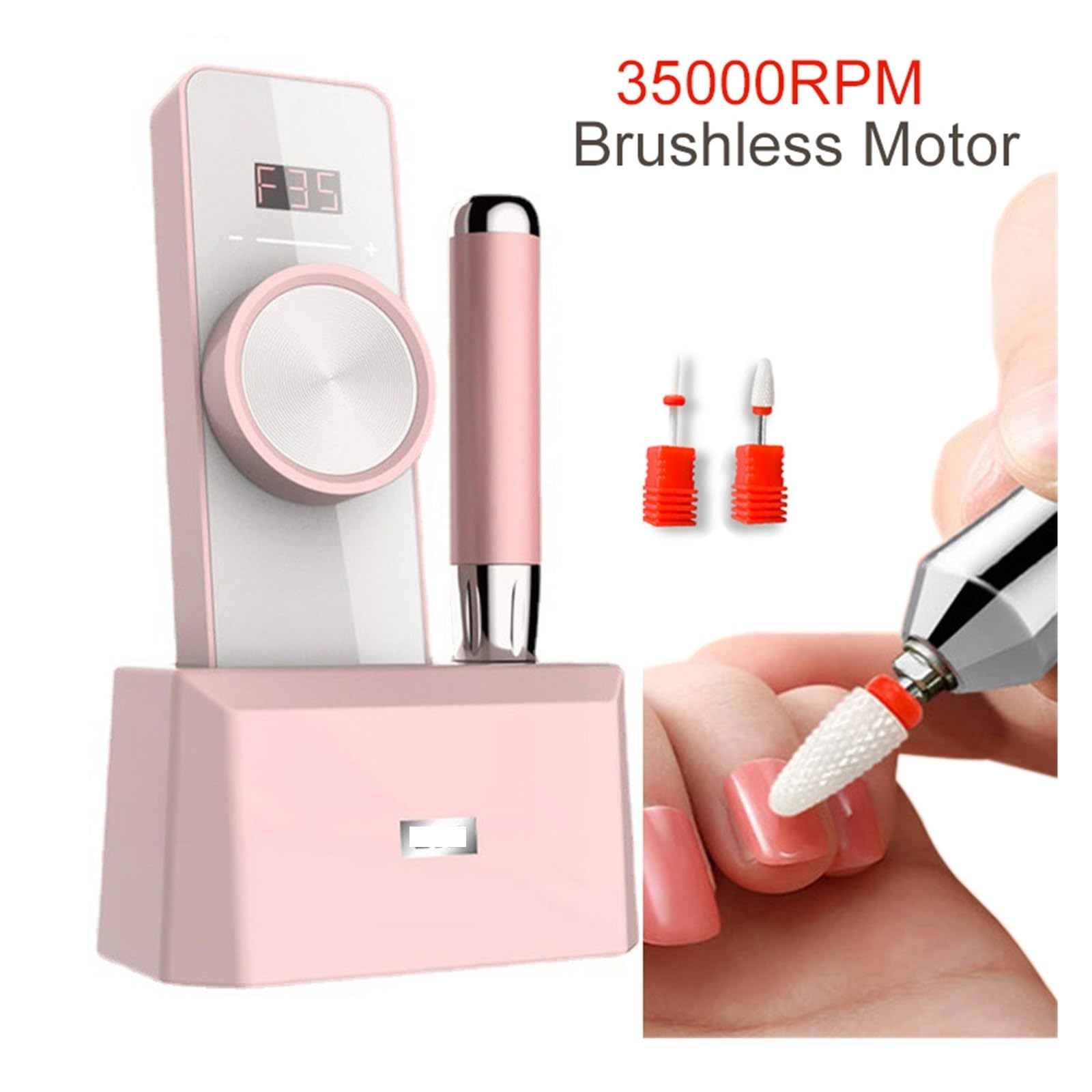 Batteria per scooter elettrico a ricarica rapida, Trapano for unghie di nuovo design, lima for unghie elettrica da 35000 giri/min, macchina for manicre cordless ricaricabile for unghie in gel acrilico
