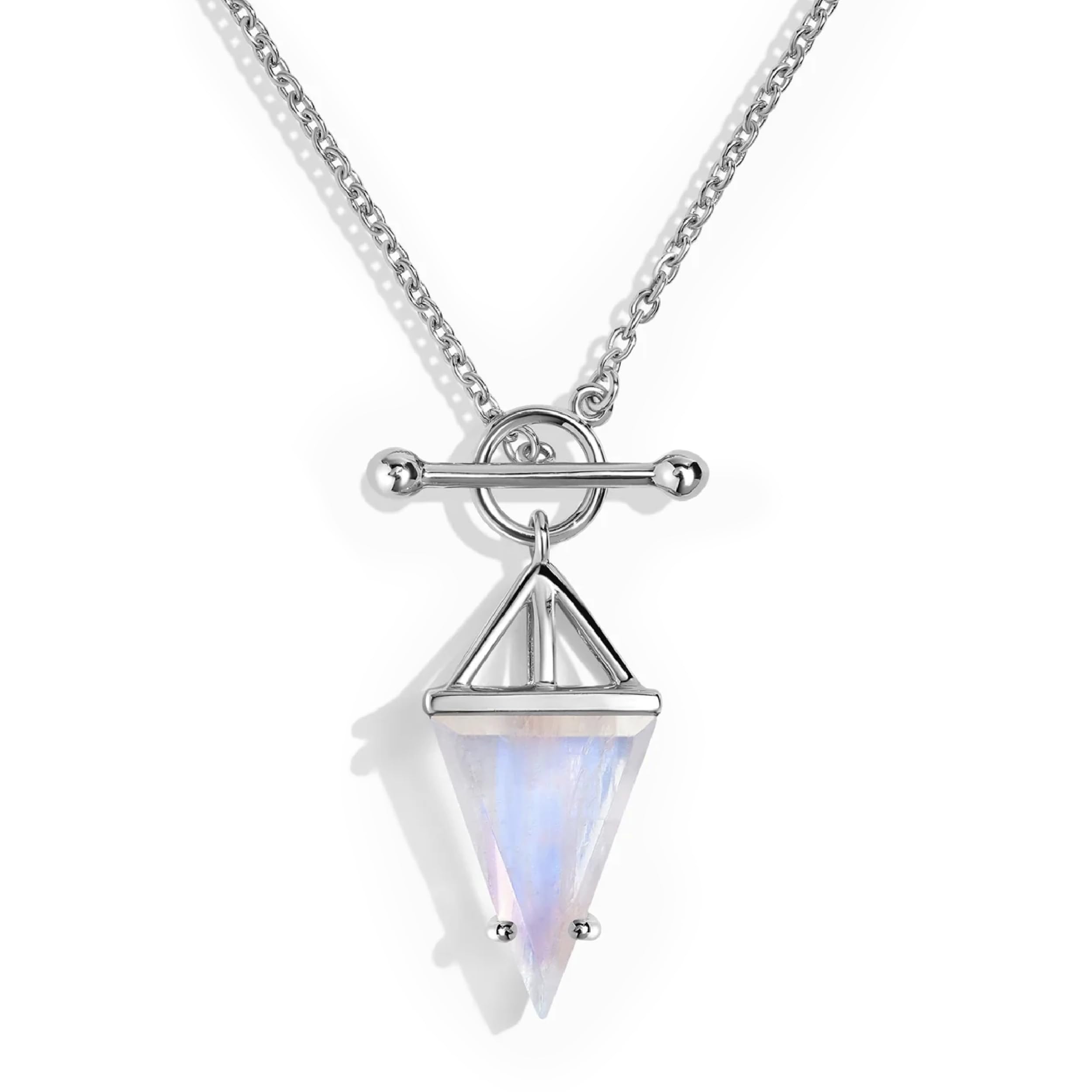 Moon MagicAuthentic Moonstone Necklace for Women | Onyx, Black Obsidian Necklaces/Real 925 Sterling Silver/18k Rose and Yellow Gold Enchanted Crystal Necklace for Women | Genuine Gemstone Jewelry