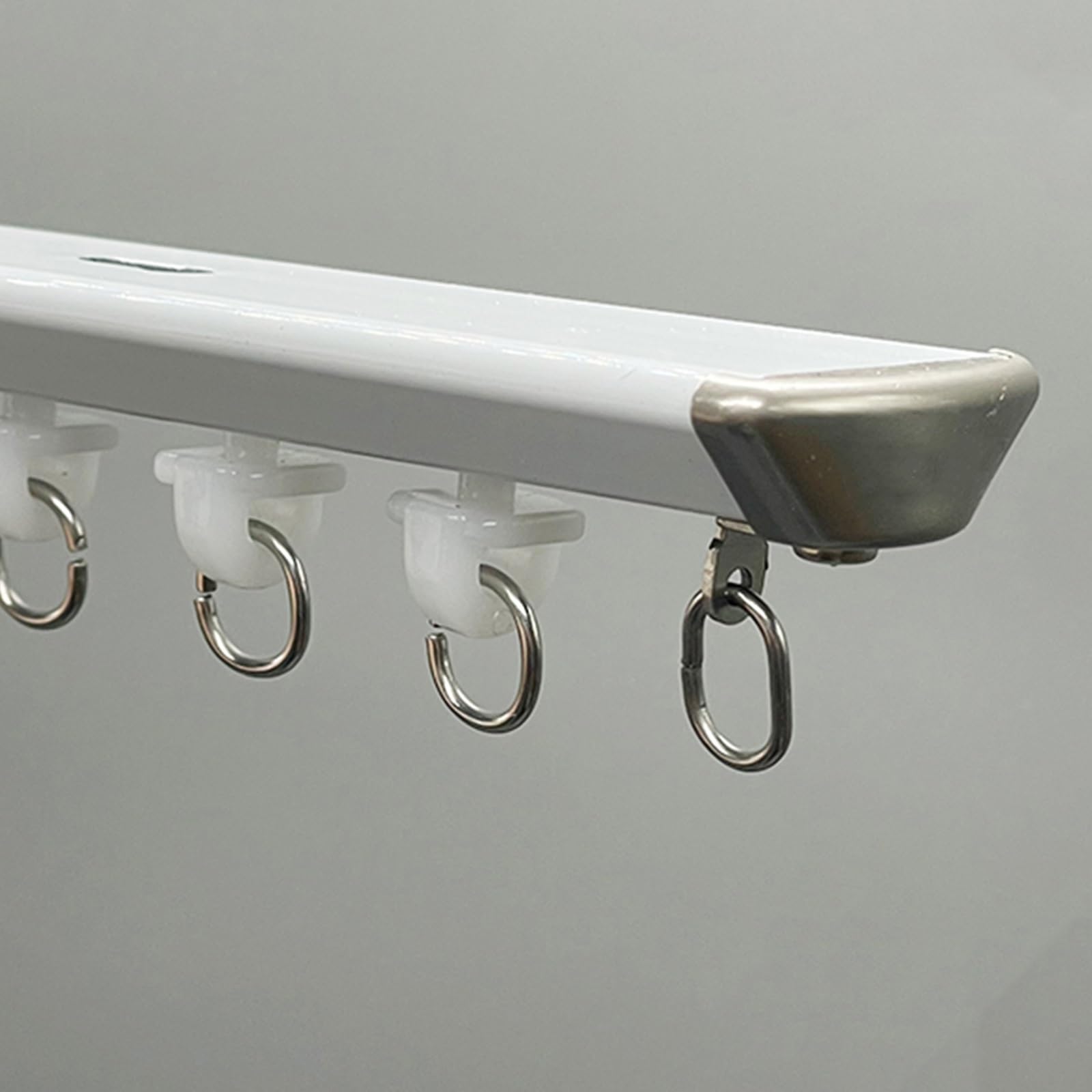 Rail De Rideau 50 100 200 350 400cm Rail De Plafond En Aluminium Pour Rideaux De