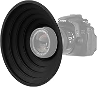 EasyHood Silicone Lens Hood 70-90mm Nikon Canon Sony - Anti-Glare Anti-Reflection for Clear Window Glass Photos & Video