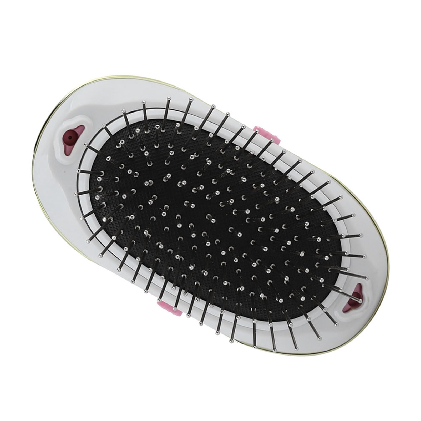 Peine de Masaje de Iones Cepillo de Masaje Antiestático de Iones Negativos Peine de Masaje Cepillo Desenredante Eléctrico Portátil para el Cuero Cabelludo Champú para Masaje de Cabeza (Rosado)