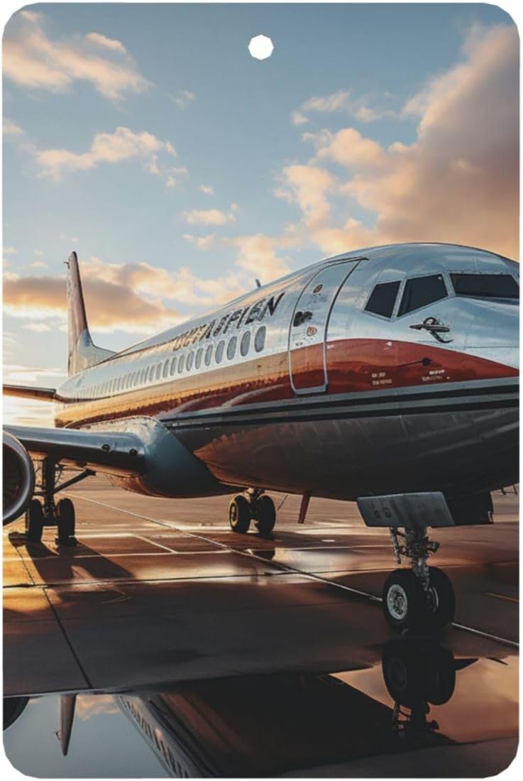 Car Air Freshener 24 PCS Airplane Hanging Car Air Fresheners Auto Interior Decor Card Freshener Strong Scented Card Lavender Cars Scents for Office Bedroom Close Drawer Rectangle