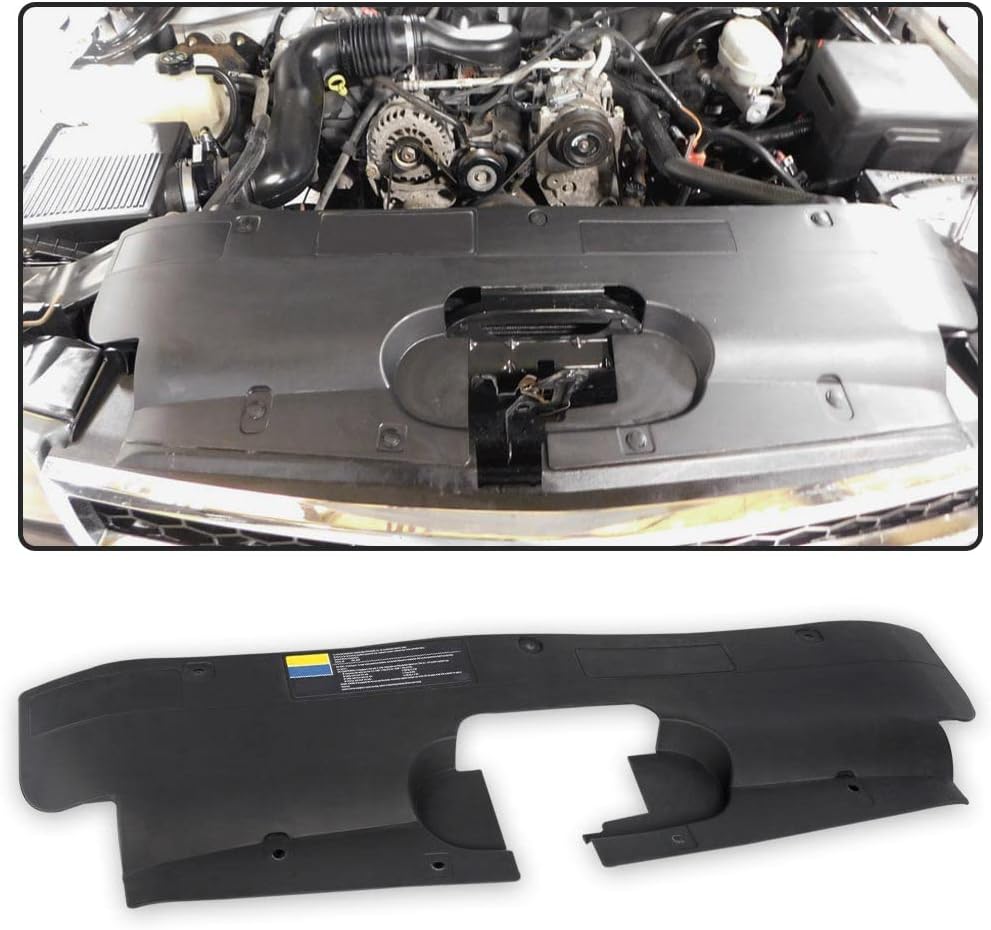 G-PLUS Radiator Upper Air Baffle Deflector Cover Upper Panel Compatible with Chevy Silverado 1500/2500HD/3500 2003-2007,Fit GMC Sierra 1500/2500HD 2003-2007,Fit GMC Sierra 3500 2003-2006