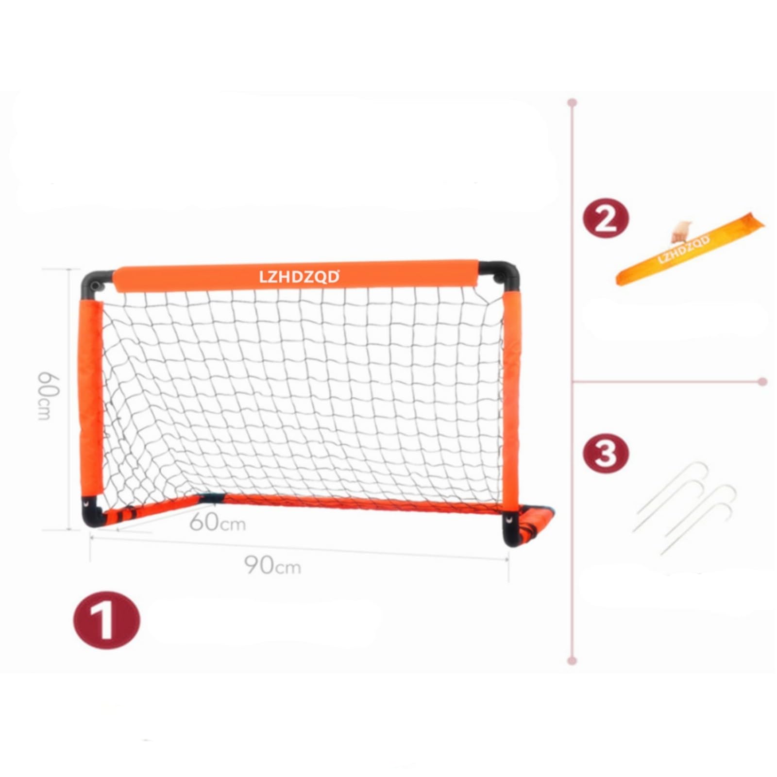 Porta da Calcio Pieghevole per Bambini - Set per Giardino/Esterni/Interni