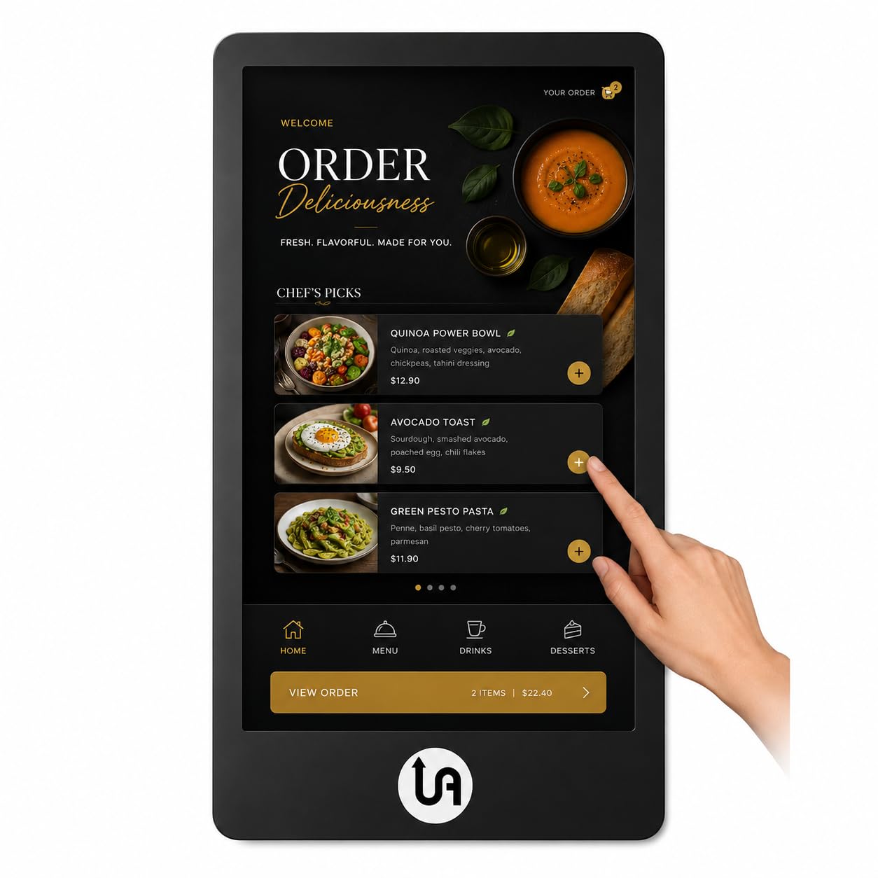 Uprisen Antraajaal 43 Inch Touch Screen Digital Wall Mount (1 Year Warranty) for Advertising Half Glass Full HD Resolution Screens Led Display for Restaurants, Shopping Mall, Airport-image-45