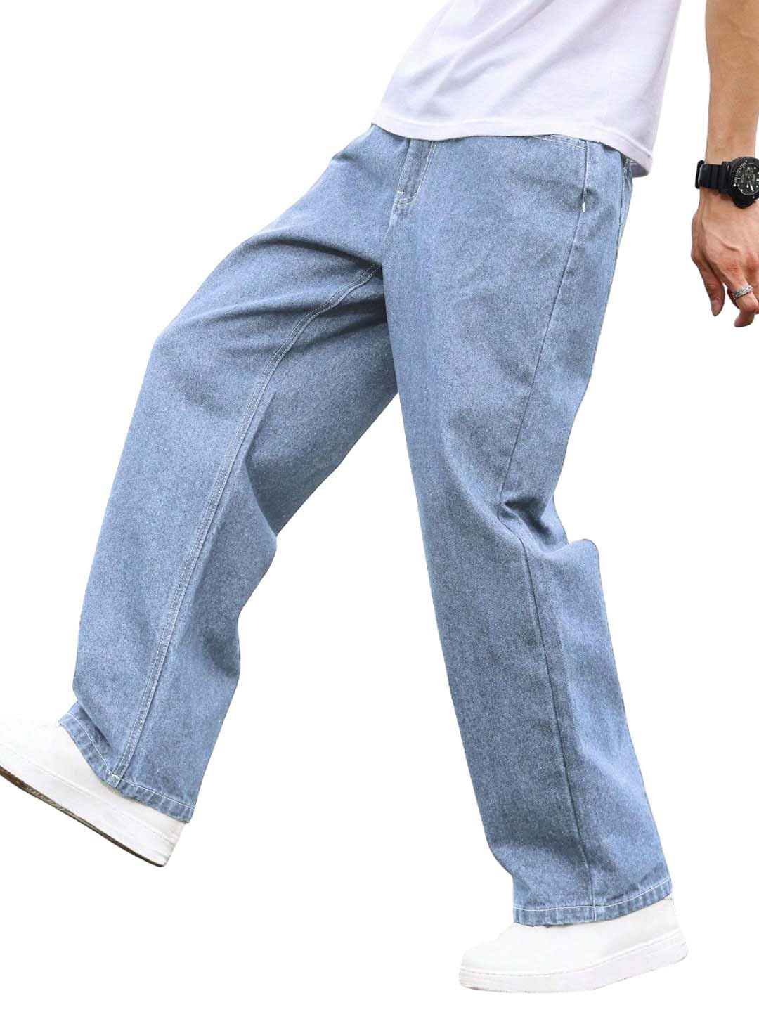 KOTTY Men’s Loose Fit Baggy Jeans – Relaxed Wide Leg Denim with Fashionable Urban Streetwear Look KOTTY Men’s Loose Fit Baggy Jeans – Relaxed Wide Leg Denim with Fashionable Urban Streetwear Look