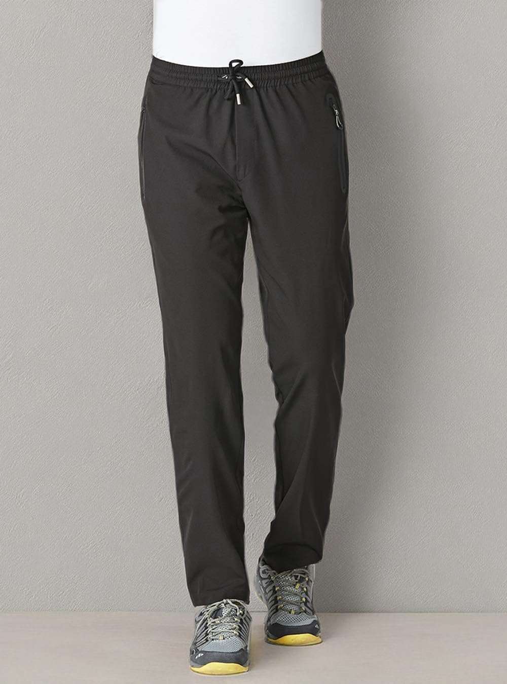 YSENTO Mens Track Pants Quick Dry Lightweight Joggers Athletic Hiking Pants Zipper Pockets