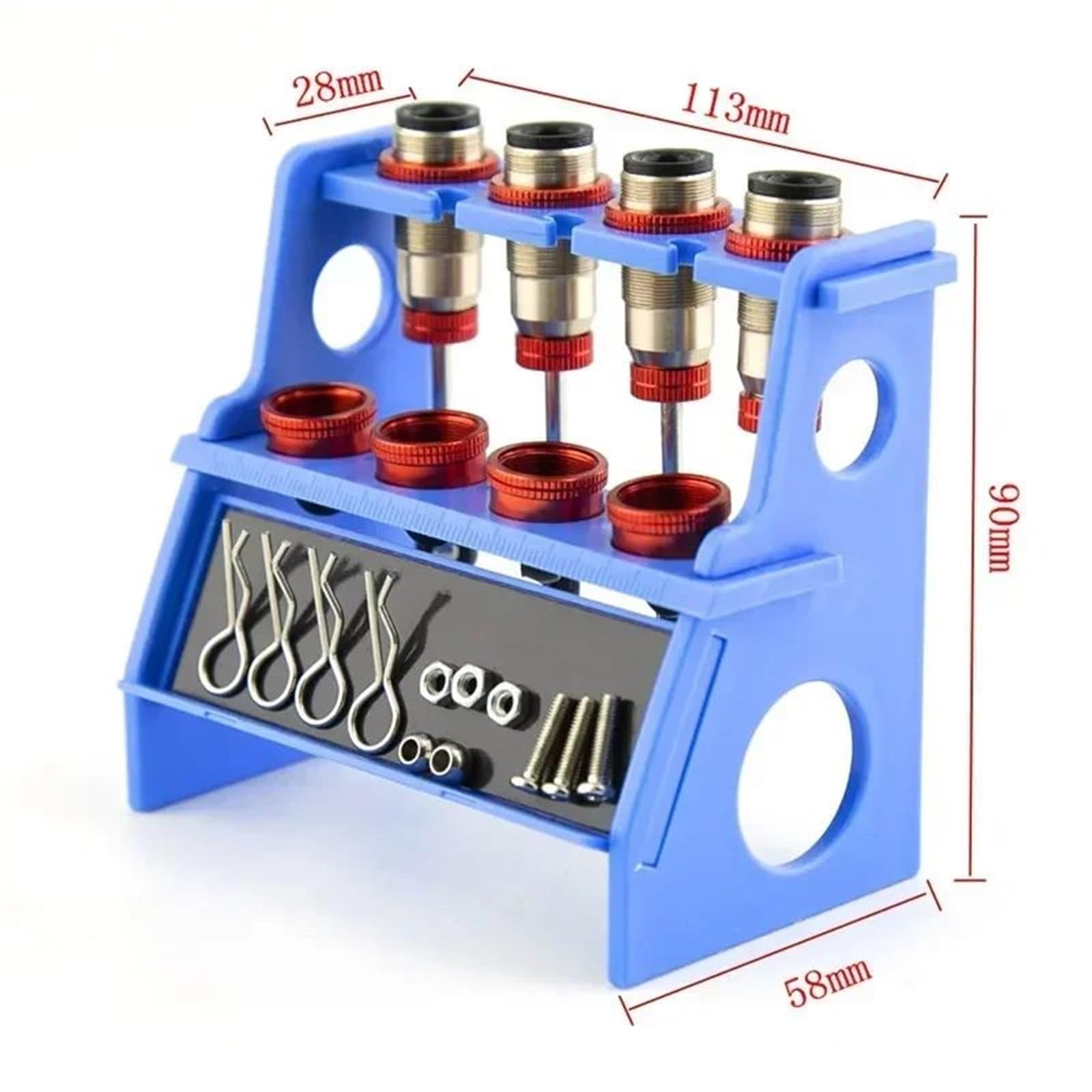 Per Kyosho 1Set Strumenti Per Auto RC Accessori Supporto Per Serranda Con Ventosa Per Parti Ammortizzatori Modelli Giocattoli Ricambio Giocattoli RC
