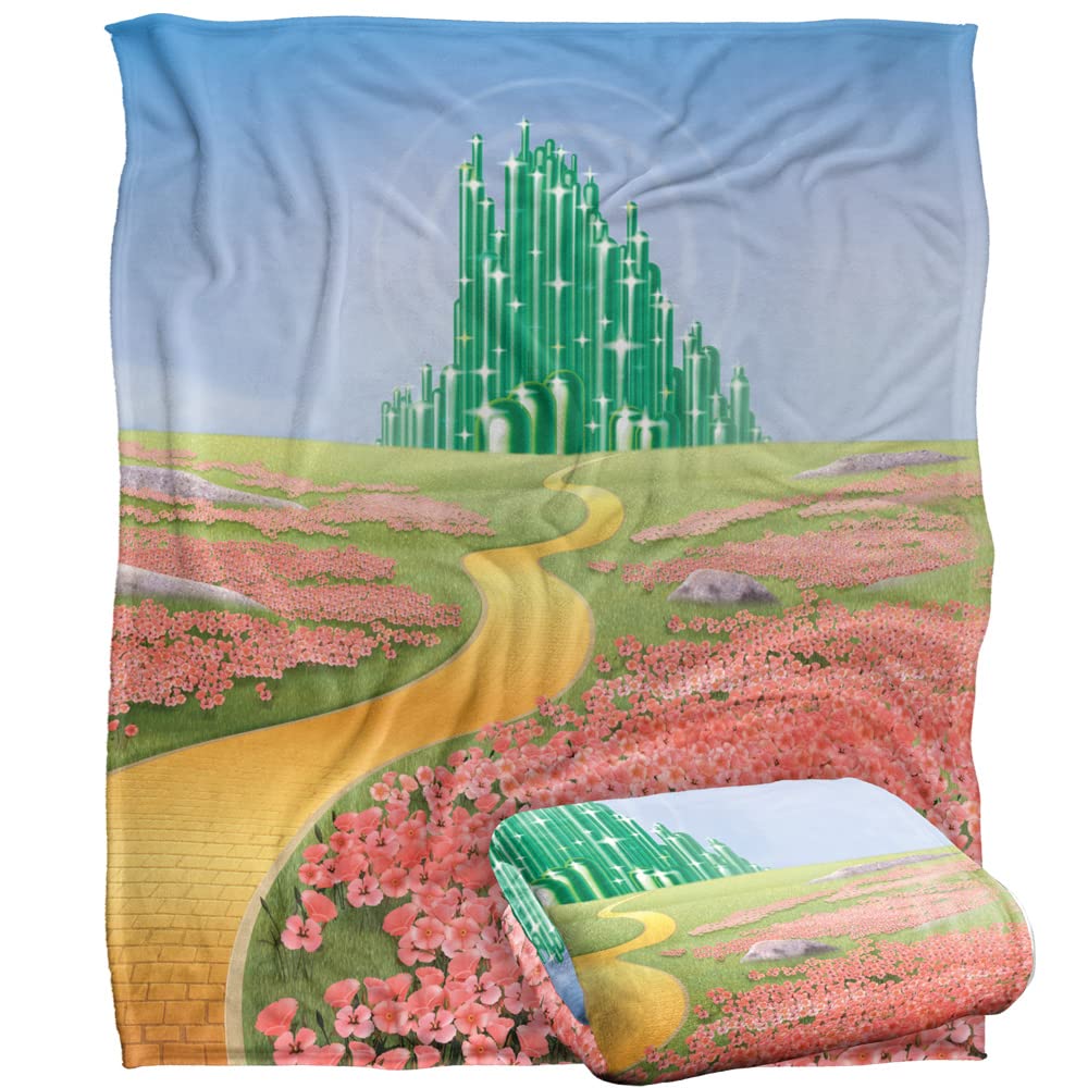 THE WIZARD OF OZ Yellow Brick Road Silky Touch Super Soft Throw Blanket 152 x 127 cm