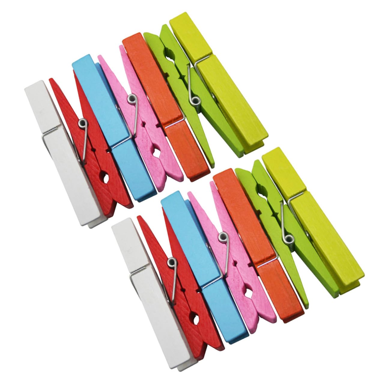 MUCKLILY 3 Set Colorful Wooden Photo Clips Reusable Snack Sealing Clamps Simple Photo Holders with Rope Lightweight Easy to Carry for Memorable Moments Festive Decor