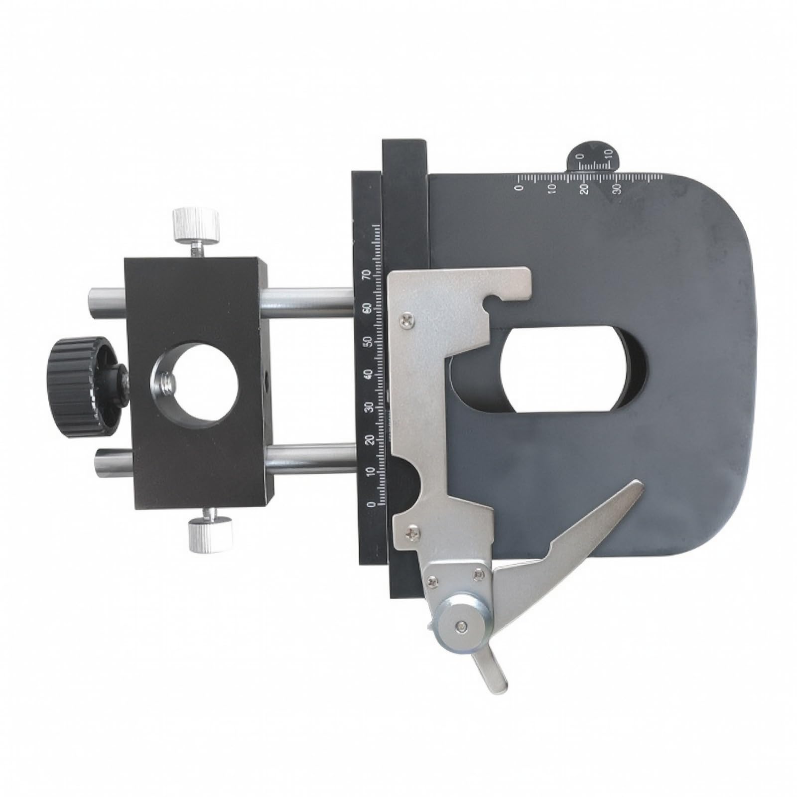 Calibro Mobile per Microscopio | Facile da Installare, Piano provette Mobile per Microscopio, Leggero, Osservazione in Luce Trasmessa, Laboratorio, DJ