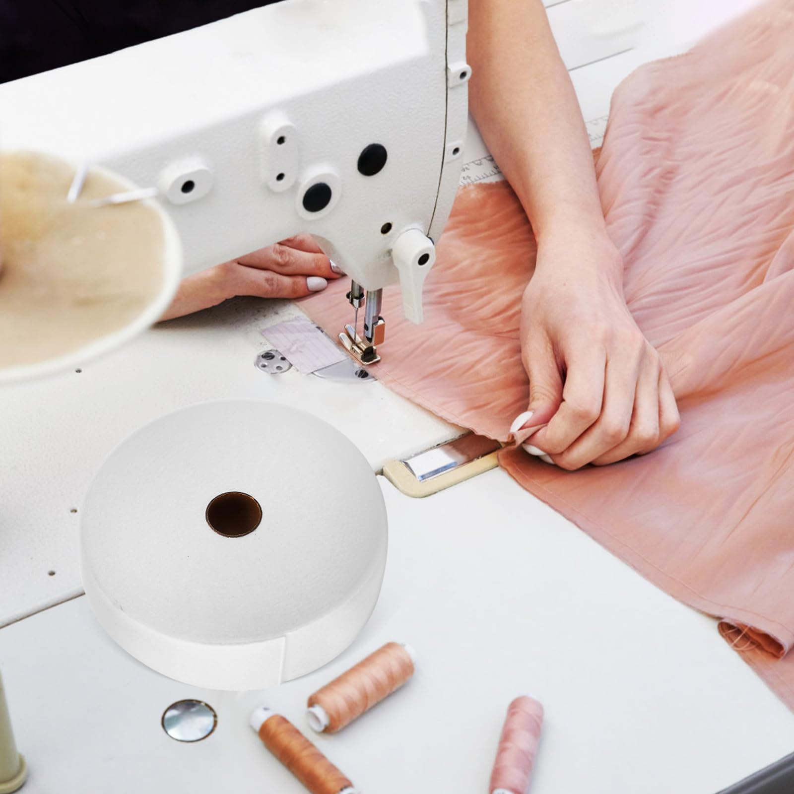 WOONEKY 2 Rollen Vliesstoff Batting Saugfähiges Weiches Nonwoven Mischvlies für Quilten Basteln Näharbeiten Platzsparend Reisetauglich Komfortabel für Empfindliche Haut