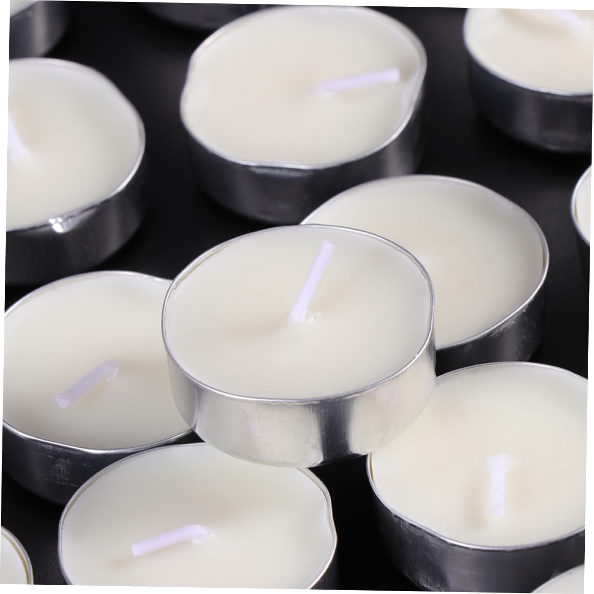 GRIRIW 10 Pack Led Tea Lights Non-Smoking Scented Candles Wide Taper Candles White Led Birthday Energy-Saving for Wedding Decor