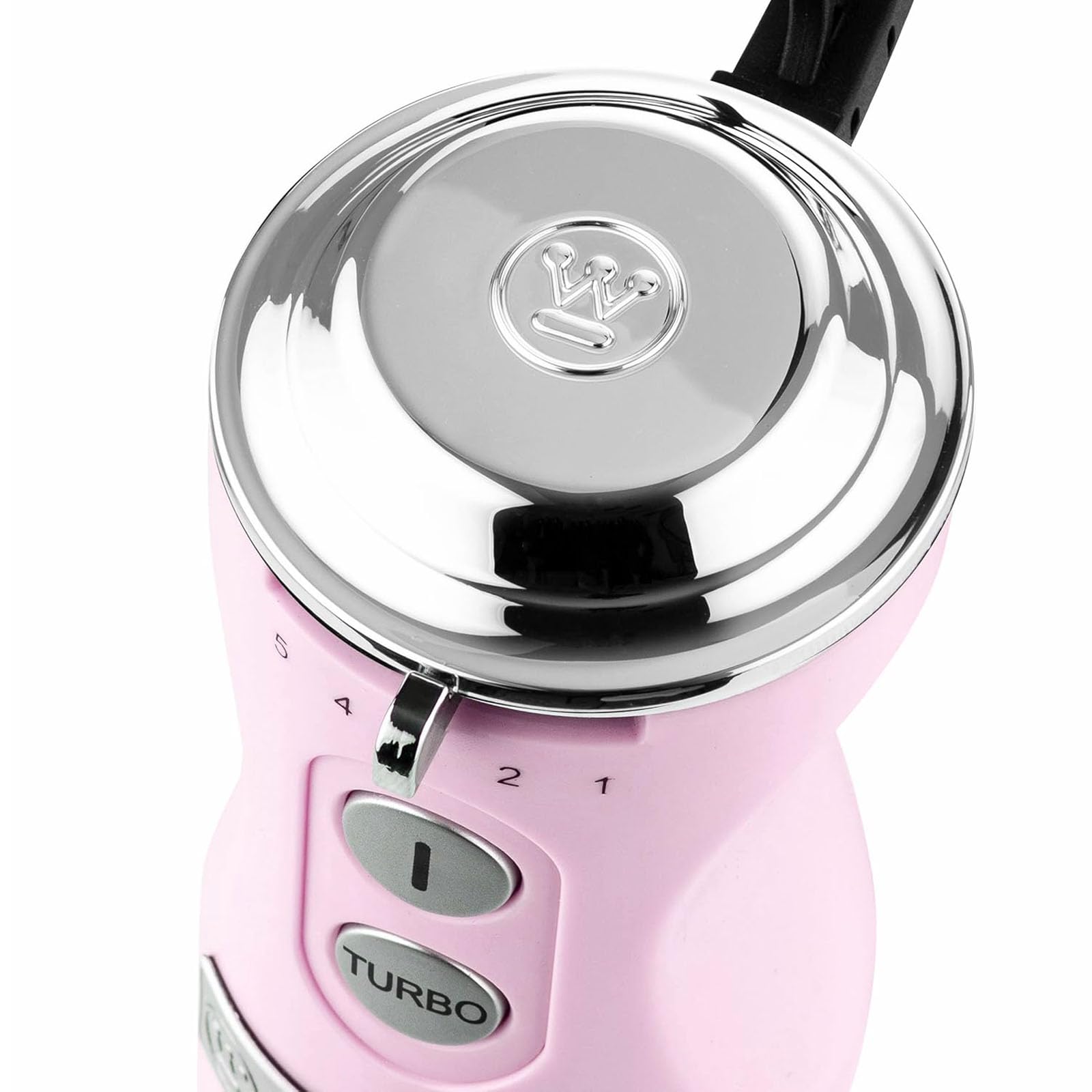 Westinghouse Retro-Stabmixer, Turbofunktion, Handblender, Edelstahl-Mixfuß, spritzarm, 600 W, rosa