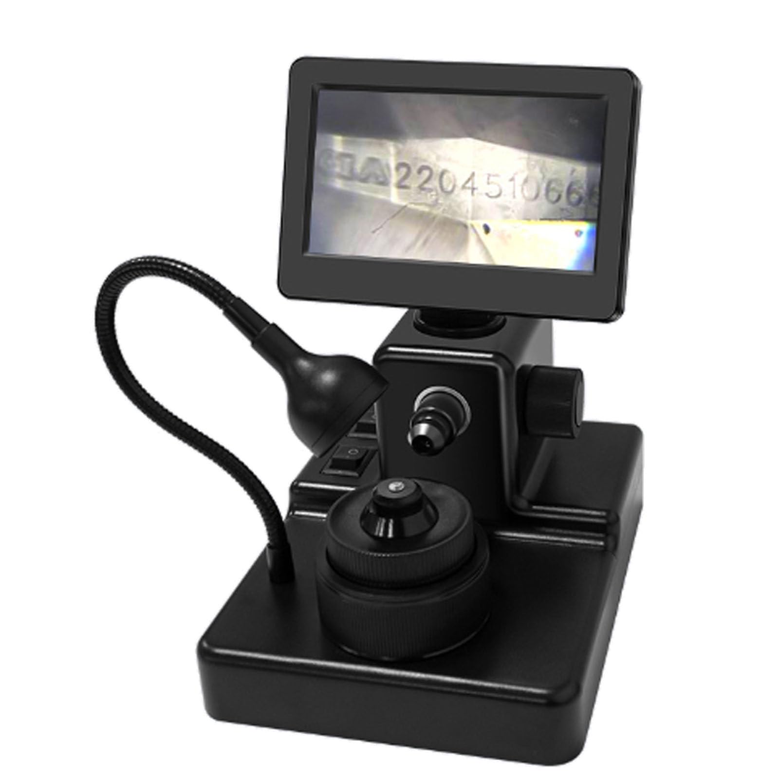 Digitales Mikroskop für Diamanttests, LCD-Viewer mit Multi-Winkel-LED-Licht, perfekt für Schmuckinspektion und Uhrenreparatur, tragbar und einfach zu bedienen