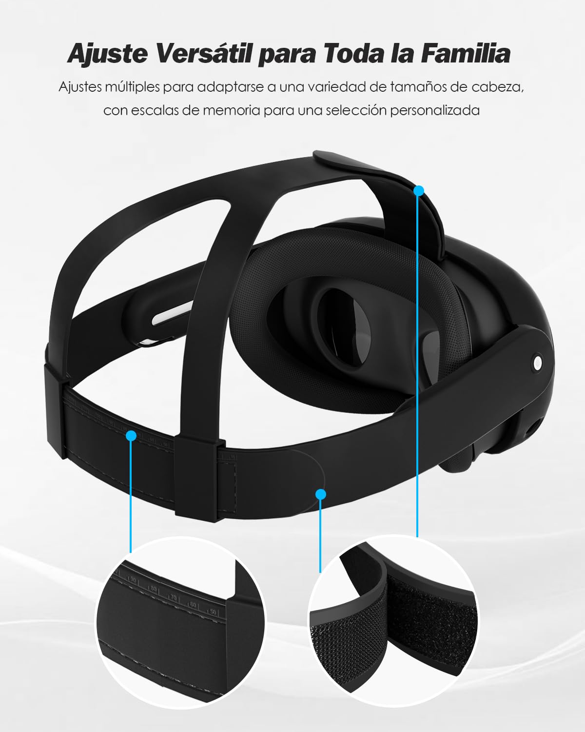 SUPERUS Correa para la Cabeza y Cubierta Protectora Compatible con Meta Quest 3 Accesorios - Último diseño Todo en uno de Silicona, Correa Elite Ligera y Ajustable de para Meta/Oculus Quest 3
