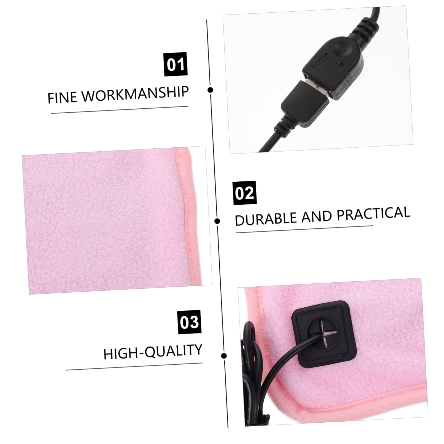 2pezzi Tappetino Riscaldante USB per Rettili e Tartarughe con Controllo Temperatura Panno Multifunzionale per Animali Domestici per Inverno e Comfort Ottimale