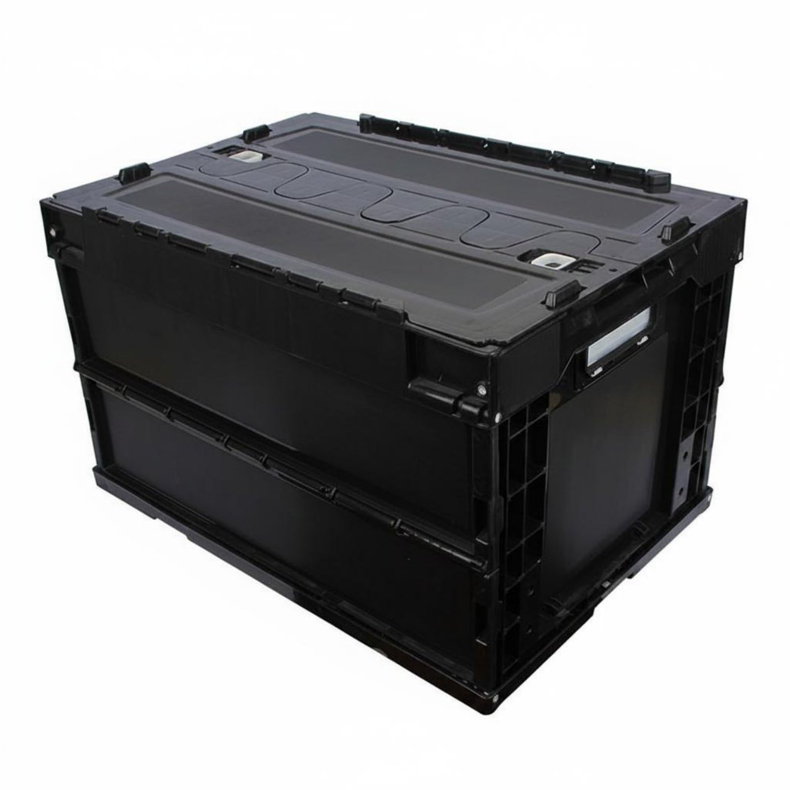 Faltbare Aufbewahrungsbox Aufbewahrungskiste Lagerbehälter Faltkiste Hergestellt aus Strapazierfähigem Pp-material mit Flexiblem Klappsystem für Umzug Einkauf Versand Lagerraum, Schwarz