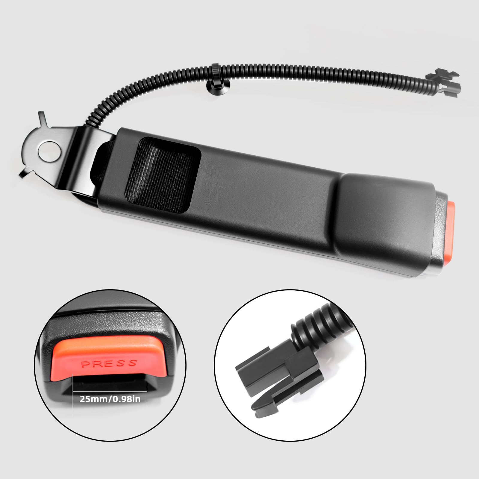 19121537 Seat Belt Buckle Compatible with 2007-2013 Chevy Silverado/GMC Sierra/Chevy Tahoe/GMC Yukon Driver Side