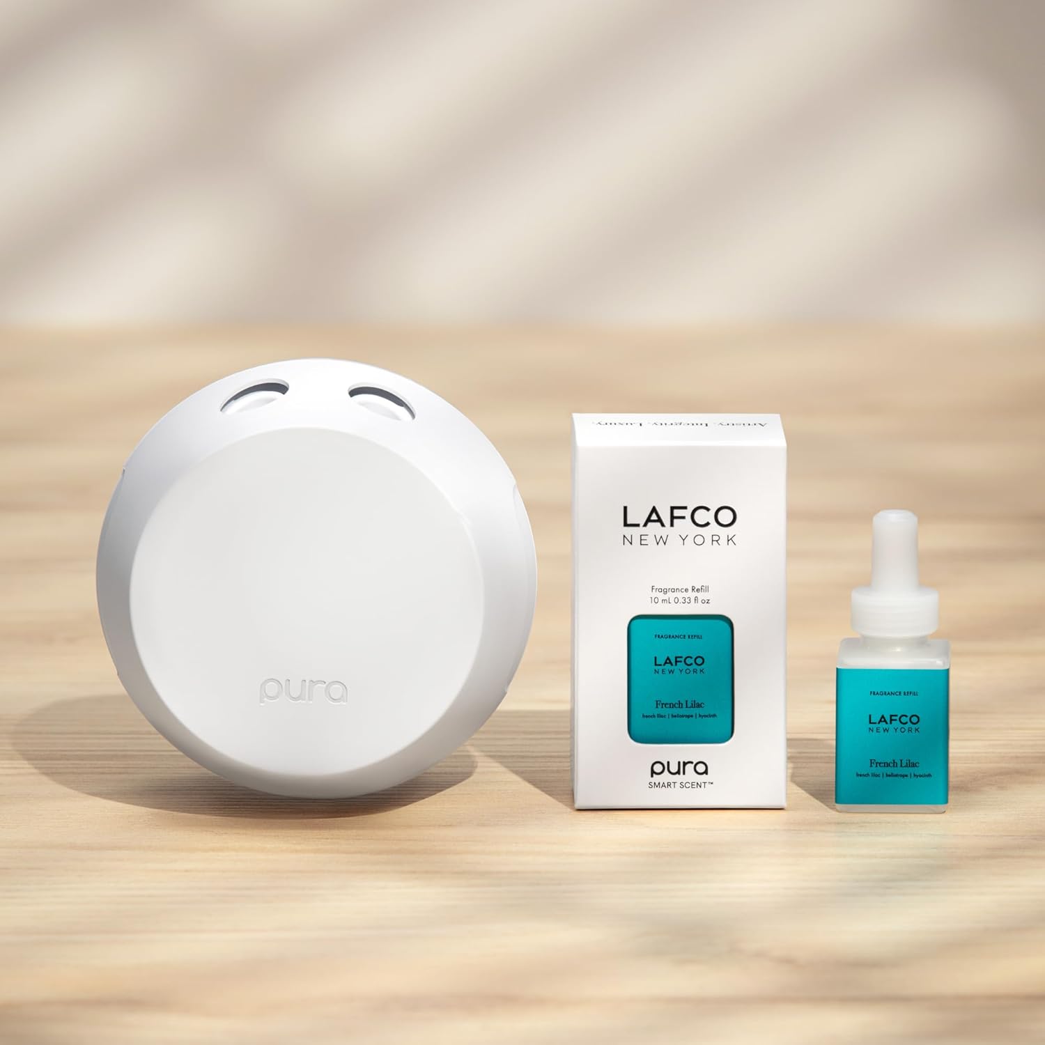 LAFCO New York Pura Smart Device Refill, French Lilac - Pack of 2 - Each Vial Delivers Up to 2 Weeks of Fragrance Life - Made in the USA