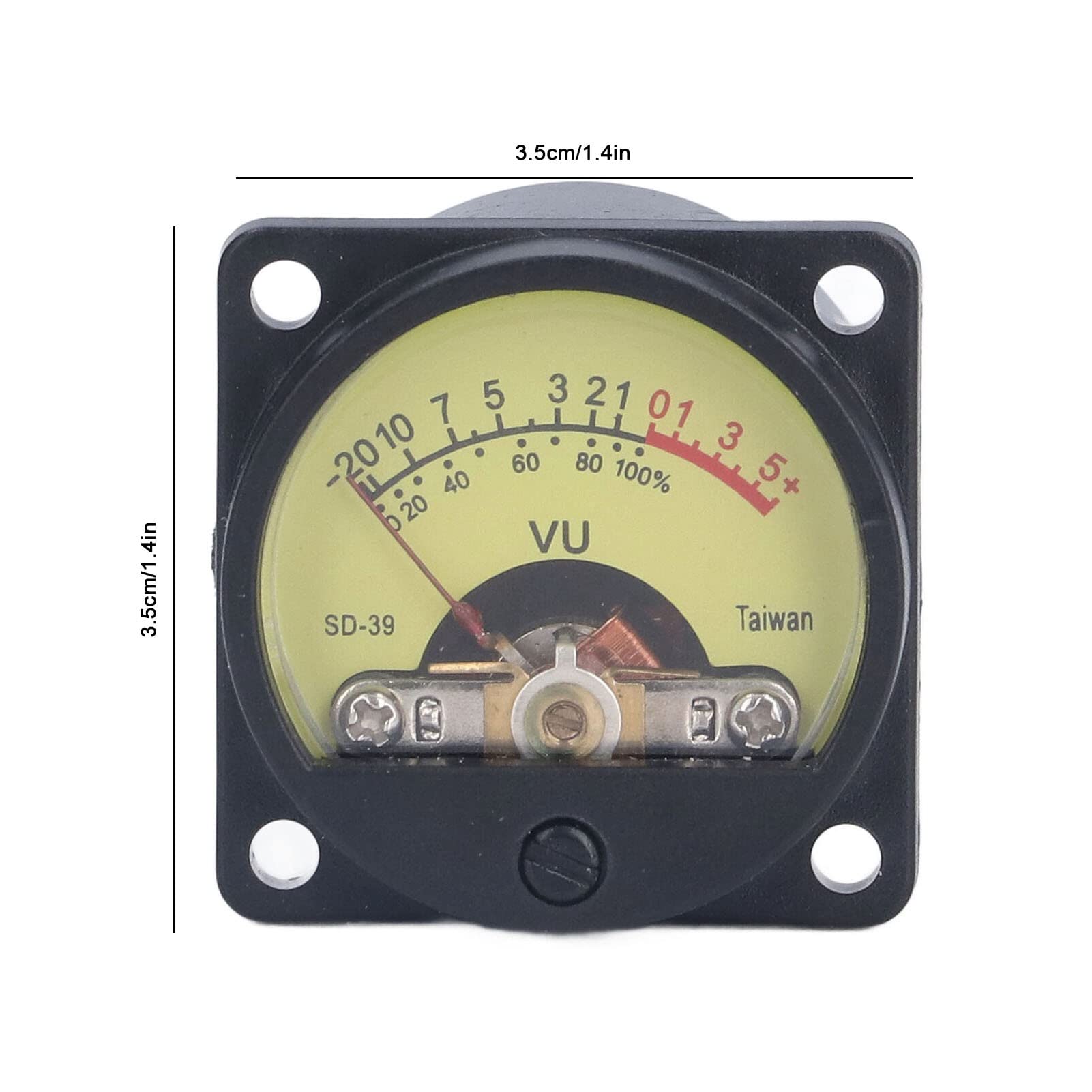 VU Meter, VU Meter Vibration Static Proof Amplifier Volume Level Meter With Backlight VU Panel Meter Plastic Iron VU Meter, Sound and Noise Meters
