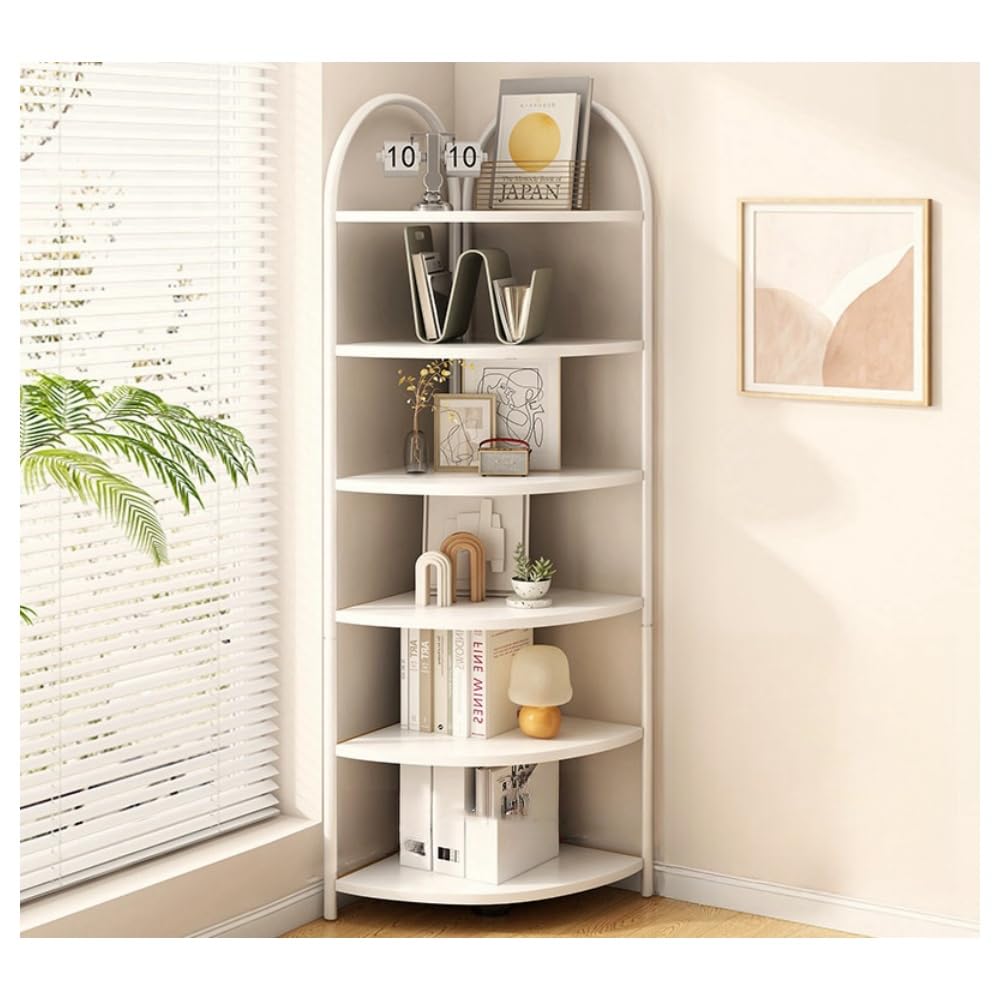 Amazon｜KCNN コーナーラック コーナーシェルフ コーナー棚 自立型6段