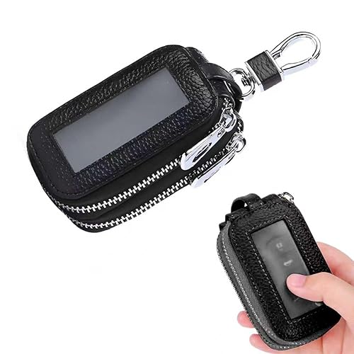Car Key Fob Case, Genuine Leather Car Keychain Cover Bag,