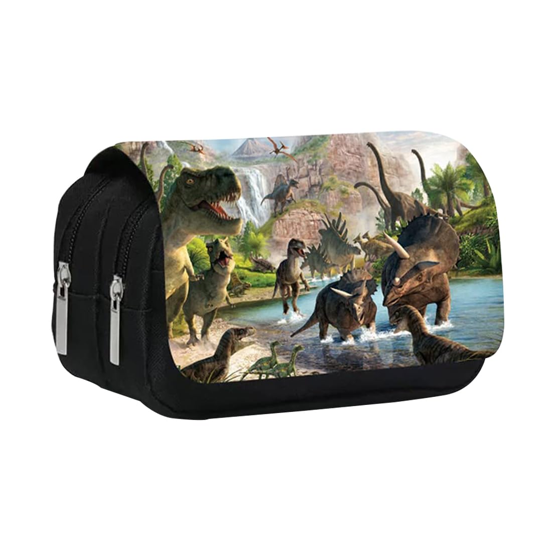 MEZHEN Astuccio Dinosauro Astuccio per Matite di Grande Capacità Astuccio Dinosauri con Doppia Cerniera Cartoleria Organizzatore per la Scuola Forniture per l'Ufficio