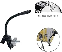 Vista 5 de Abrazadera de micrófono para borde de tambor, accesorio de montaje de micrófono de percusión para batería, aro de bombo, soporte de clip