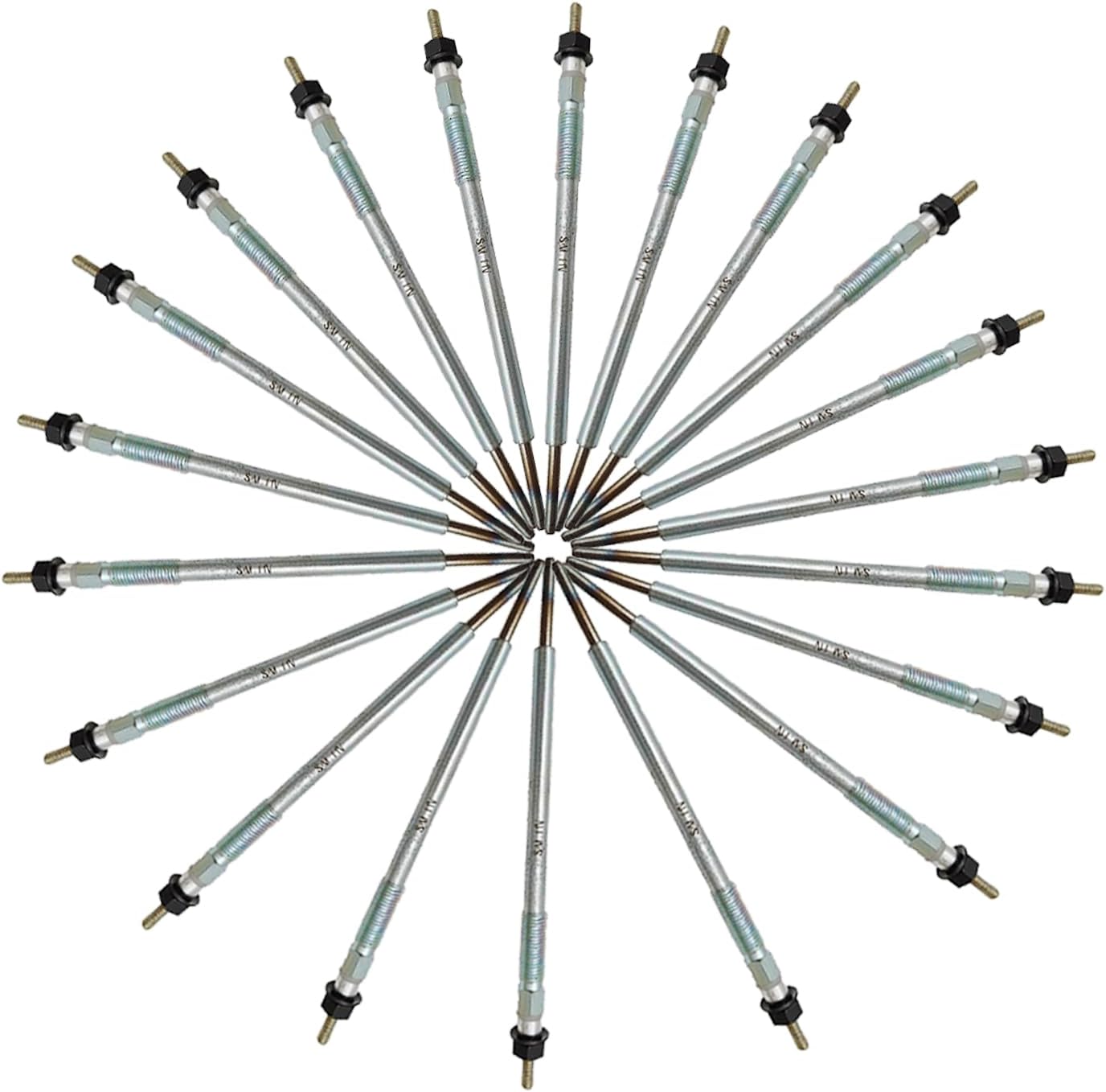 20pcs New Glow Plug 7030400 Compatible for Doosan Engine D24 for Bobcat 5600 5610 E32 E35 E42 E45 E50 E50z E55 E55z