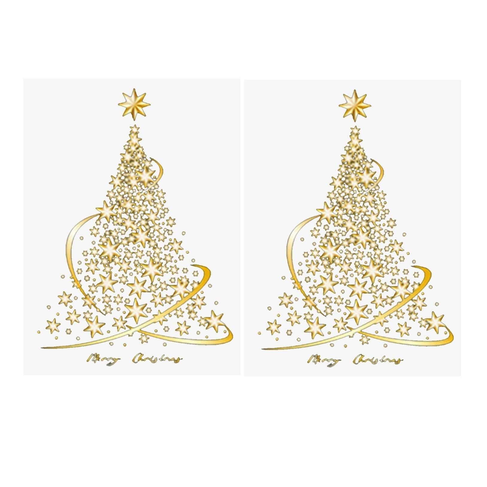 Décoration noel Autocollants de Noël for fenêtre, flocons de neige, for la maison, le bureau, décoration de Noël, décoration for la maison et les magasins sticker noël fenetre(2pcs)
