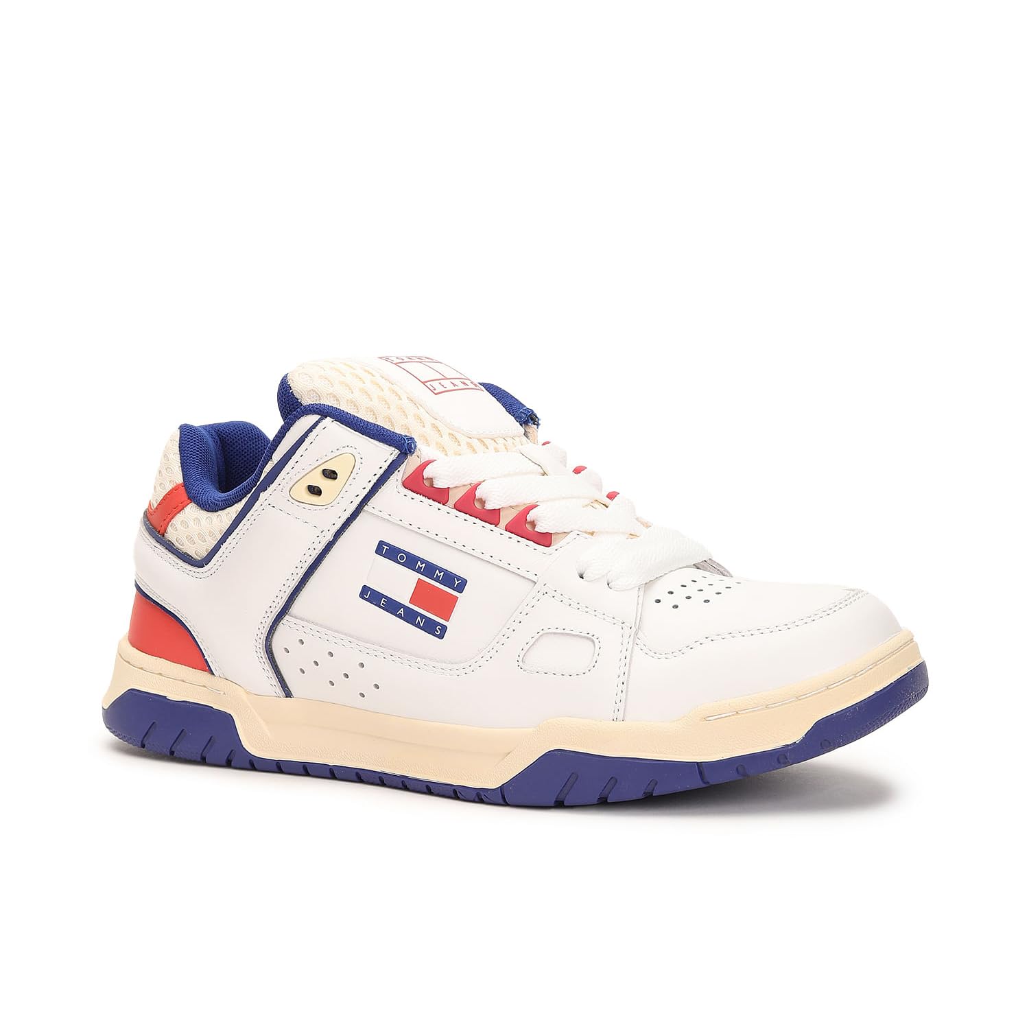 Tommy Hilfiger Leather Colorblocked White Men Flat Sneakers (F23HMFW176) Size- 45 (B0CKWC9Z74) Amazon Price History, Amazon Price Tracker
