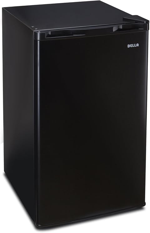 Della 048-GM-48310-BK 3.2 cu ft Compact Freezer Black Refrigerator
