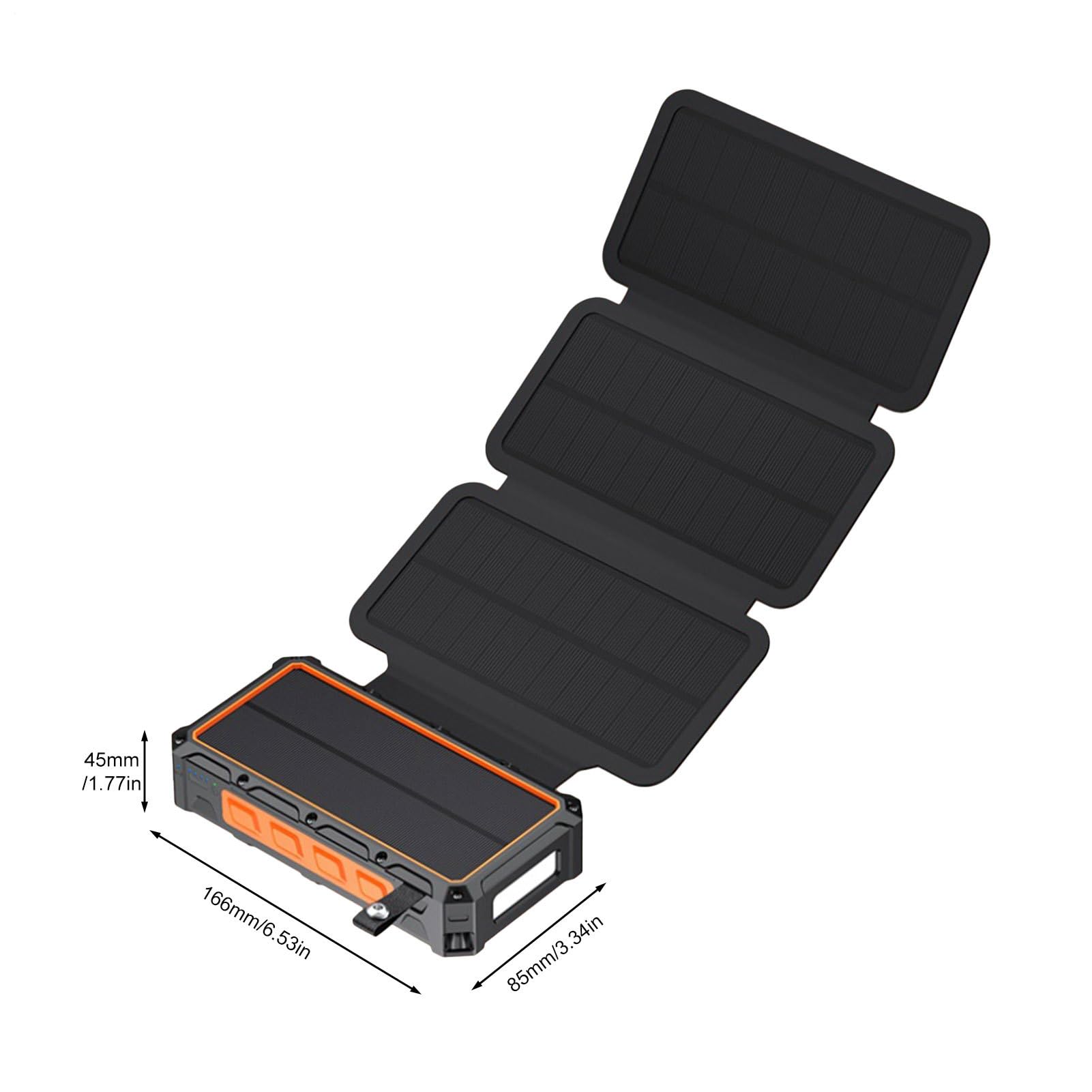 Power Bank Solare Integrata Luce LED Elettronico Wireless | Power Bank Caricatore Telefono Per Casa, Escursioni, Campeggio, Pesca, Uomo, Donna, Ragazzi, , Giovani
