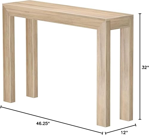 Miniatura 2 de Plank+Beam Modern Solid Wood Console Table, 46.25 Inch, Sofa Table, Narrow Entryway Table for Hallway, Behind The Couch, Living Room, Foyer, Easy