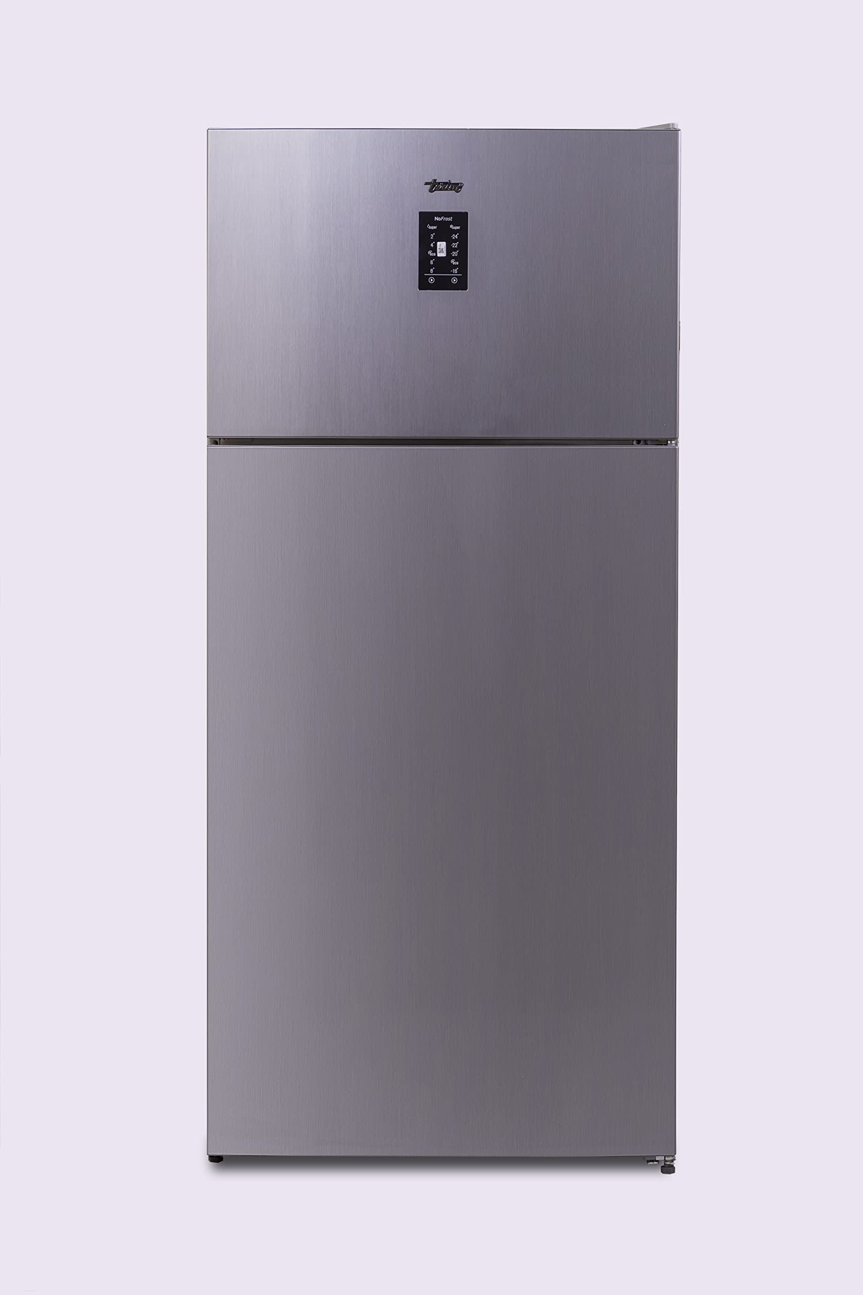 Terim 800 Liters Top Mount Refrigerator with No Frost Technology, Humidity controlled Crisper, Chill Zone & Door Alarm, Digital Door Display, Made in Turkey, Silver Inox, TERR800VS, 1 Year Warranty