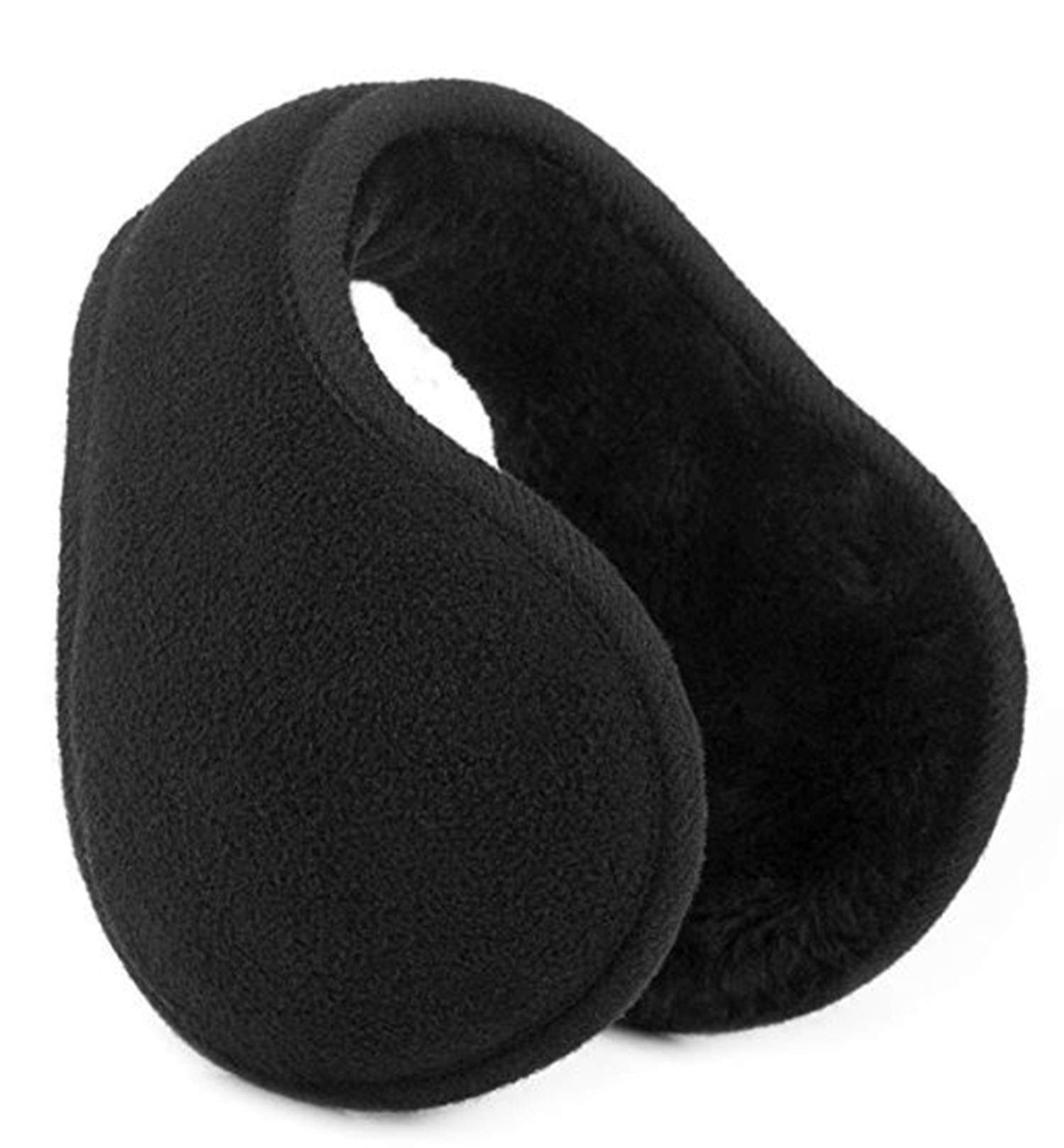 Di Grazia Black Men Women Outdoor Fleece Ear Warmer Ear Muff Winter Polar Earmuffs