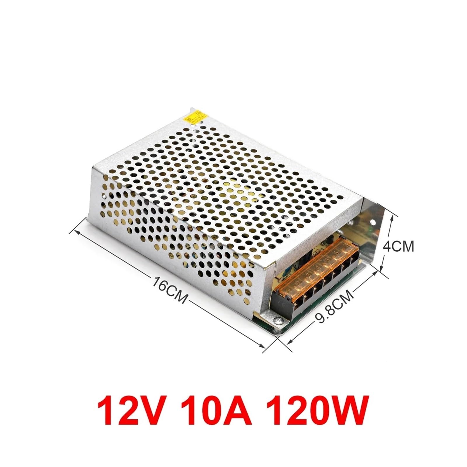 1 Alimentatore Switching da 220 V a 12 V/24 V DC 5 A for Striscia LED con trasformatore da 60/200/400 W(12V 10A 120W)